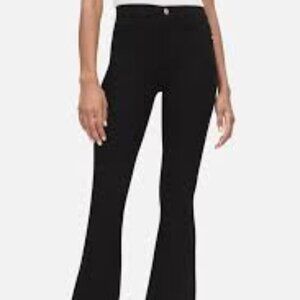 Frame Le High Flare Black 5 Pocket Zip Up Size 25